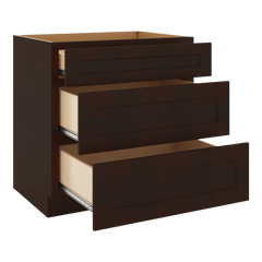 J&K Java Coffee S1 Base w/3 Drawers - 33" W