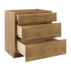 J&K Butterscotch B8 Base w/3 Drawers - 33" W