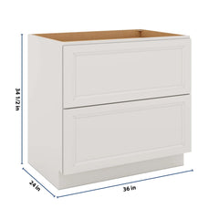 J&K Pure B5 Base w/2 Drawers - 36" W