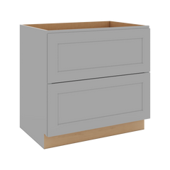 J&K Castle Grey S5 Base w/2 Drawers - 36" W