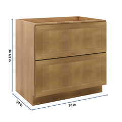 J&K Butterscotch B8 Base w/2 Drawers - 36" W