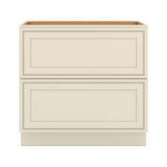 J&K Pearl Glazed H9 Base w/2 Drawers - 36" W