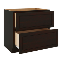 J&K Espresso K8 Base w/2 Drawers - 36" W