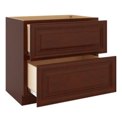 J&K Mahogany J5 Base w/2 Drawers - 36" W