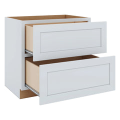J&K White Shaker S8 Base w/2 Drawers - 36" W