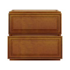 J&K Mocha Glazed K10 Base w/2 Drawers - 36" W