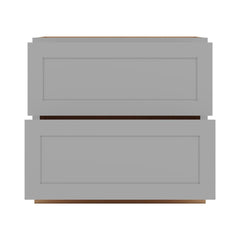 J&K Castle Grey S5 Base w/2 Drawers - 36" W