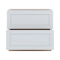 J&K White Shaker S8 Base w/2 Drawers - 36" W