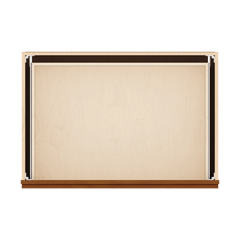 J&K Mocha Glazed K10 Base w/2 Drawers - 36" W