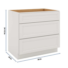 J&K Pure B5 Base w/3 Drawers - 36" W