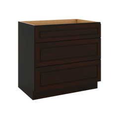 J&K Espresso K8 Base w/3 Drawers - 36" W