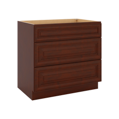 J&K Mahogany J5 Base w/3 Drawers - 36" W