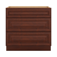 J&K Mahogany J5 Base w/3 Drawers - 36" W