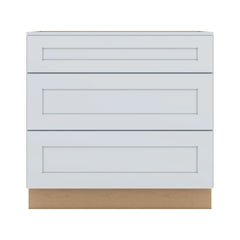 J&K White Shaker S8 Base w/3 Drawers - 36" W