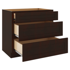 J&K Java Coffee S1 Base w/3 Drawers - 36" W