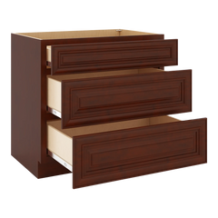J&K Mahogany J5 Base w/3 Drawers - 36" W