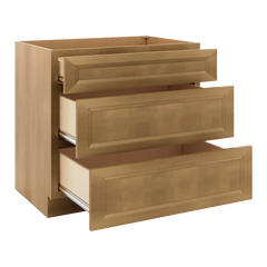 J&K Butterscotch B8 Base w/3 Drawers - 36" W