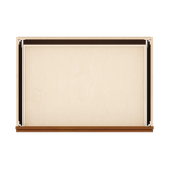 J&K Mocha Glazed K10 Base w/3 Drawers - 36" W