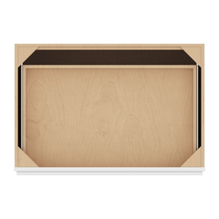 CNC Luxor White 36" W 3 Drawer Base Cabinet
