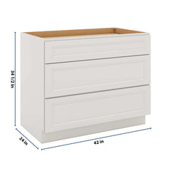 J&K Pure B5 Base w/3 Drawers - 42" W