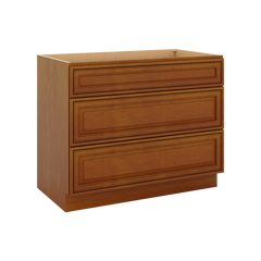 J&K Mocha Glazed K10 Base w/3 Drawers - 42" W