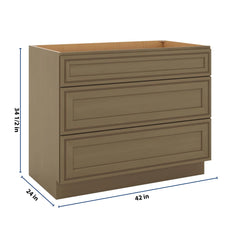 J&K Hazel H8 Base w/3 Drawers - 42" W