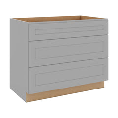 J&K Castle Grey S5 Base w/3 Drawers - 42" W
