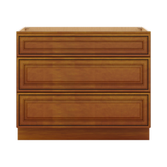 J&K Mocha Glazed K10 Base w/3 Drawers - 42" W