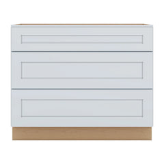 J&K White Shaker S8 Base w/3 Drawers - 42" W