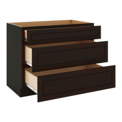 J&K Espresso K8 Base w/3 Drawers - 42" W