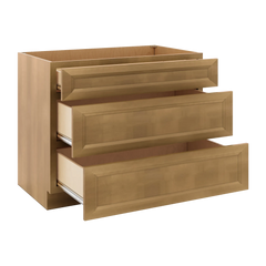 J&K Butterscotch B8 Base w/3 Drawers - 42" W