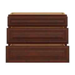 J&K Mahogany J5 Base w/3 Drawers - 42" W