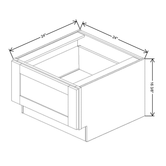 Fabuwood Allure Onyx Frost  24"W Bench Seat