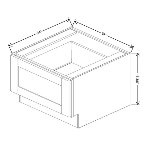 Fabuwood Allure Onyx Frost  24"W Bench Seat