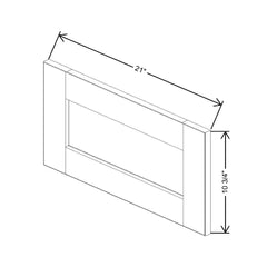 Mocha Replacement Parts DD21 Drawer Panel 21" W x 10 3/4" H - DD21