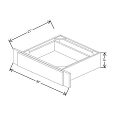 CNC Concord Richmond Stone 30" W X 21" D Desk Drawer