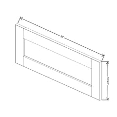 Mocha Replacement Parts DD21 Drawer Panel 30" W x 10 3/4" H - DD30