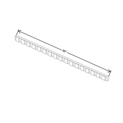 Fabuwood Value Premium Hallmark Frost 96"W
 Dentil Molding {N/A for Allure Line}