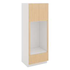 Modernform Cabinet Natural Oak 30" W X 84" H X 24" D Tall Double Oven Cabinet