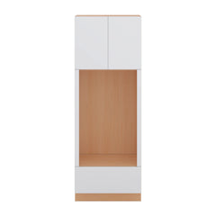 Modernform Cabinet Matte White 30" W X 84" H X 24" D Tall Double Oven Cabinet