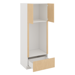 Modernform Cabinet Natural Oak 30" W X 84" H X 24" D Tall Double Oven Cabinet