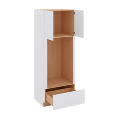 Modernform Cabinet Matte White 30" W X 84" H X 24" D Tall Double Oven Cabinet
