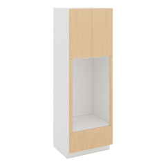 Modernform Cabinet Natural Oak 30" W X 90" H X 24" D Tall Double Oven Cabinet