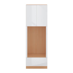 Modernform Cabinet Gloss White 30" W X 90" H X 24" D Tall Double Oven Cabinet