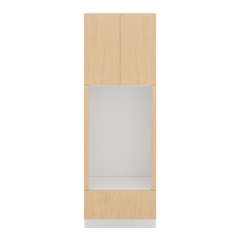 Modernform Cabinet Natural Oak 30" W X 90" H X 24" D Tall Double Oven Cabinet