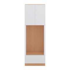 Modernform Cabinet Matte White 30" W X 90" H X 24" D Tall Double Oven Cabinet