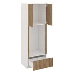 Modernform Cabinet Walnut 30" W X 90" H X 24" D Tall Double Oven Cabinet