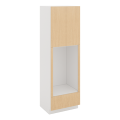Modernform Cabinet Natural Oak 30" W X 96" H X 24" D Tall Double Oven Cabinet