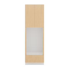 Modernform Cabinet Natural Oak 30" W X 96" H X 24" D Tall Double Oven Cabinet