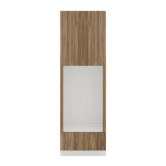 Modernform Cabinet Walnut 30" W X 96" H X 24" D Tall Double Oven Cabinet